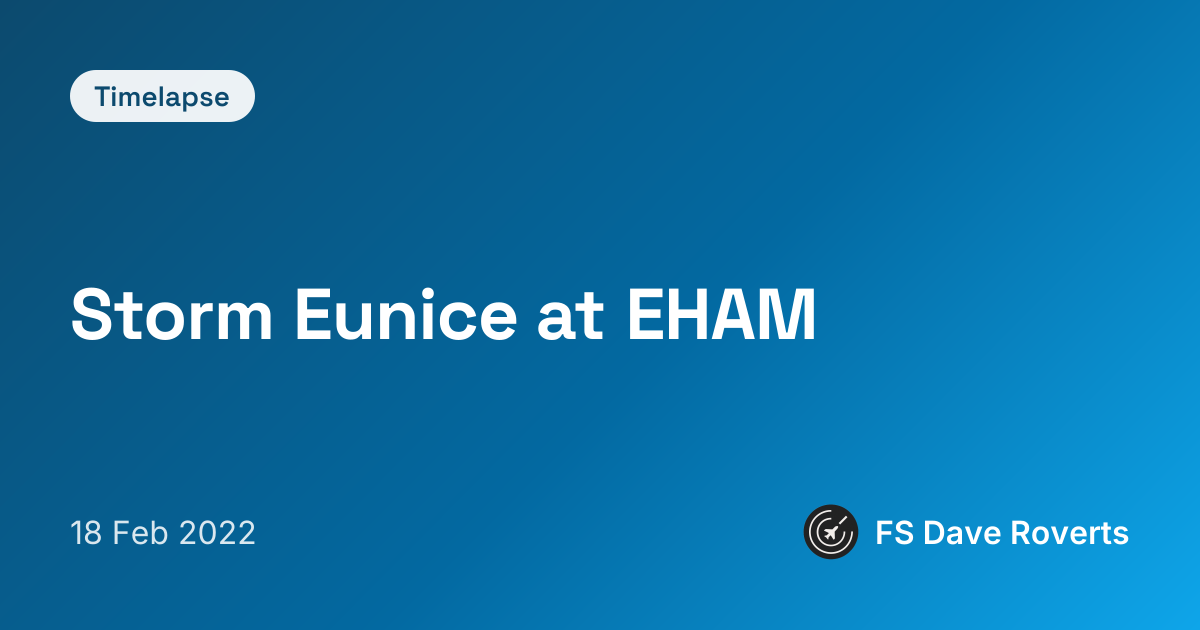 Storm Eunice at EHAM